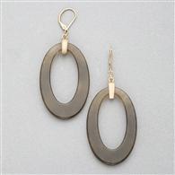 Dangle Hoop Earring x0039, Gold, medium