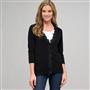 Lace Trimmed Cardigan x0095, Black, small