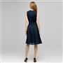 Pleaded Dress With Front Sash., Admiral Navy, small