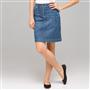 Denim Slim Skirt, , small