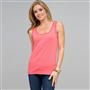 Lace Trim Tank, fiesta coral, small
