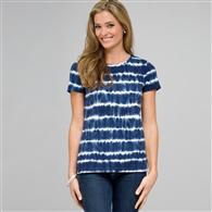 Crew Neck Tee x0012, swiss navy & white, medium