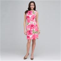 Floral Sheath Dress. x0059, Pink Gem Combo, medium