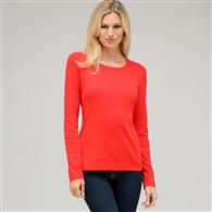 Long Sleeve Crew Neck x0013, Fire Red, medium