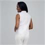 No-Iron Easy Care Sleeveless Shirt, White Multi, small