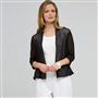 Open Front Cardigan, Black, small