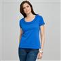 Scoop Neck Tee With Applique x0056, Blue, small