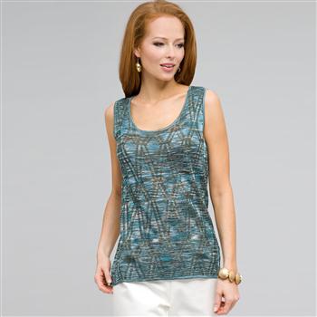 Sleeveless Shell, Multi, large