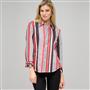 Striped Shirt, Cardinal Red & Black, small