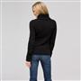 Wool Blend Turtle Neck Sweater, Black, small