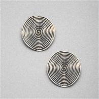 Silver Button Earrings x0026, Silver Ox, medium