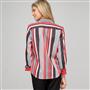 Striped Shirt, Cardinal Red & Black, small