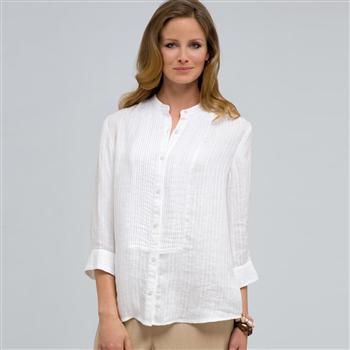 Pleated Button Down, , large