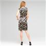 Sleeveless Sheath Dress, Black Multi, small