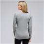 Long Sleeve Appliqued Crew Neck x0054, Grey Heather, small