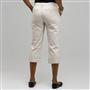5 Pocket Cuffed Capri, Buttermilk, small