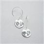 Hammered Silver Earings, , small