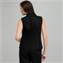 Linen Vest, Black, small