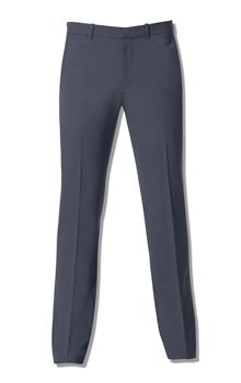 Microcheck Straight Leg Trousers x0065, Navy, large