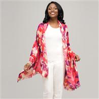 Floral Luxe Scarf x0099, Red, medium