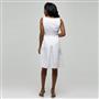 White Dress with Jewel Neckline, White, small