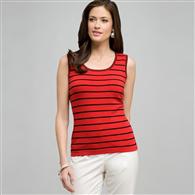 Stripe Shell x0093, Cardinal Red & Black, medium