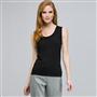 Sleeveless Scoop Neck Shell., Black, small