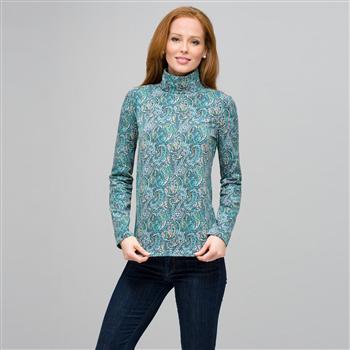 Paisley Turtleneck Top, Multi, large