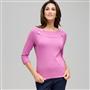 3/4 Sleeve Boat Neck Knit x0086, Lavender, small