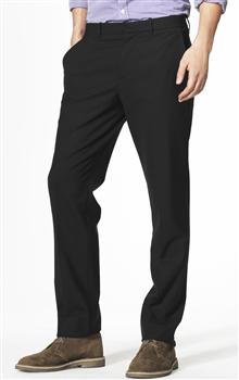 Microcheck Straight Leg Trousers x0065, Light Black, large