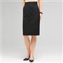 Slim Skirt With Back Kick Pleats, Black, small