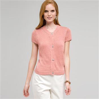 Short Sleeve Cardigan, , large