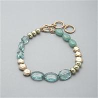 Green and Gold Necklace x0057, Green, medium