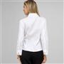 Drape Neck Blouse, White, small