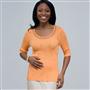 Scoop Neck Knit., LIght Tangerine, small