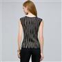 Sleeveless Shell., Black Multi, small