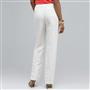 Washable Linen Slim Pant x0063, White, small