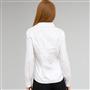 Long Sleeve Seamed Shirt, White, small