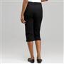 Classic Denim Straight Leg Capri x0056, Black, small