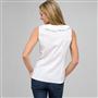 Sleeveless Ruffle Front Blouse, , small