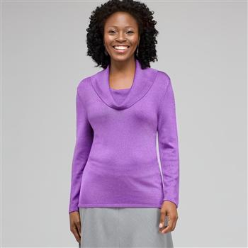 Draped Cowl Neck x0052, Crocus, large