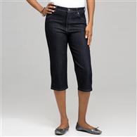 Classic Denim Straight Leg Capri x0056, Rinse Wash New, medium