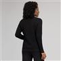 Long Sleeve Texture Stitch Cardigan, Black, small