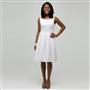 White Dress with Jewel Neckline, White, small