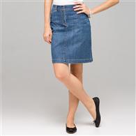 Denim Slim Skirt x0064, naval wash, medium