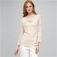 Drape Neck Top, Dark Stone, medium