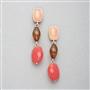 Pink Quartz Dangle Earring, , small