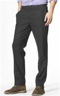 Microcheck Straight Leg Trousers x0065, Grey, medium