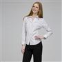 Platinum Red Stripes Easy Care Fitted Shirt, White, small