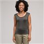Sleeveless Scoop Neck Shell, Laurel, small